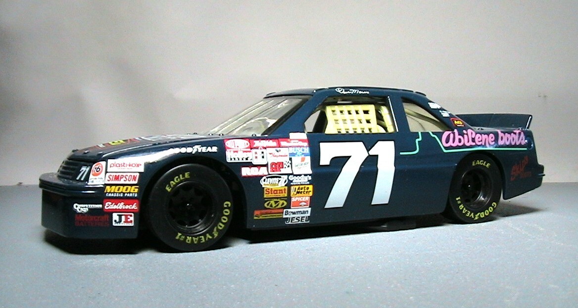 Custom Built #71 DAVE MARCIS 1992 Abileen Boots/Big Apple LUMINA 1/24 Diecast