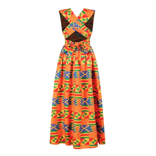 Afrikanische Dashiki Damen-Maxikleider - Bild 5 von 15