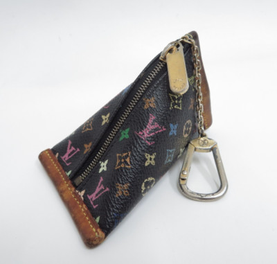 Authentic LOUIS VUITTON Monogram Multicolor Berlingo Coin Case Wallet #42445