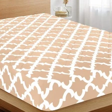 Quilted Fitted Washable Mattress Pad Fits Up to 16 Inches Deep Utopia Bedding