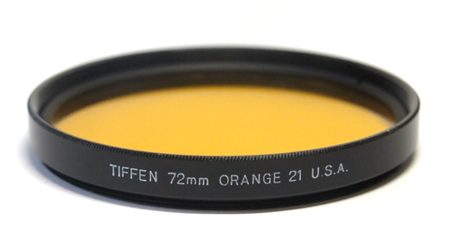 Tiffin Orange 21 Filter 72mm *New* Old Stock for Black & White Photography USA - Picture 2 of 4