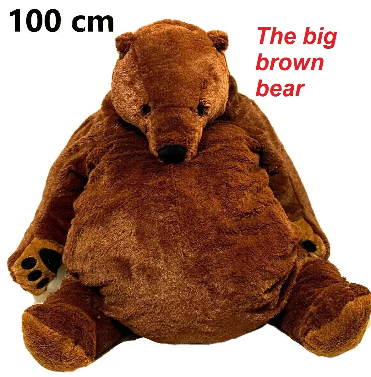 IKEA Djungelskog ORIGINAL Large Bear Soft toy Brown 100cm Animal Stuffed  Teddy..