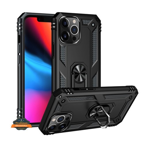 For Apple iPhone 11 (6.1") Shockproof Hybrid Dual Layer PC Ring Stand Case Cover - Bild 2 von 46