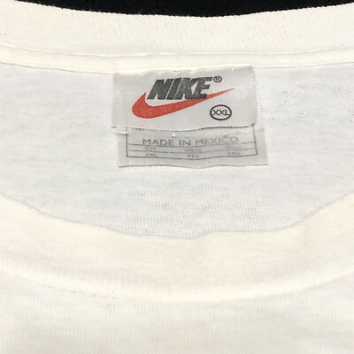 Vintage 90s Nike T Shirt Size XXL White Tag Center Distressed