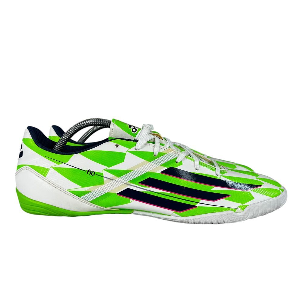 Adidas F10 White Green Turf Indoor Soccer Shoes Mens Size 11.5 | eBay