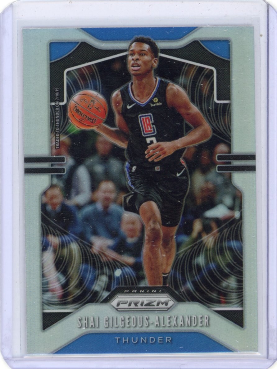 Shai Gilgeous-Alexander 2019-20 Panini Prizm Silver #122 2nd Year