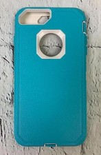 compatible for Phone 7 Plus 8 Plus Blue Hybrid Shockproof Case