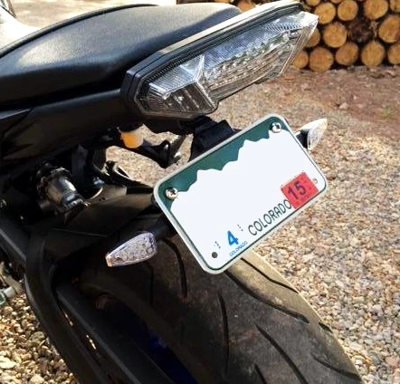 Eliminador de para-lama Yamaha MT09 FZ09 LED / cauda arrumada / suporte de placa MT-09 FZ-09 - Imagem 3 de 4