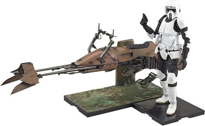 新品未開封スターウォーズ 12インチ【SPEEDER BIKE】 Bandai Hobby Star Wars 1/12 Scout Trooper & Speeder Bike
