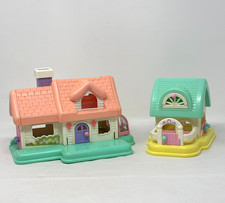 FISHER-PRICE Lot Country Cuddlers Smooshees House Stable Barn 1987 Quaker Oats