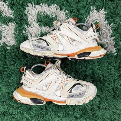 Size 6 - Balenciaga Track Sneaker White Orange for sale online | eBay