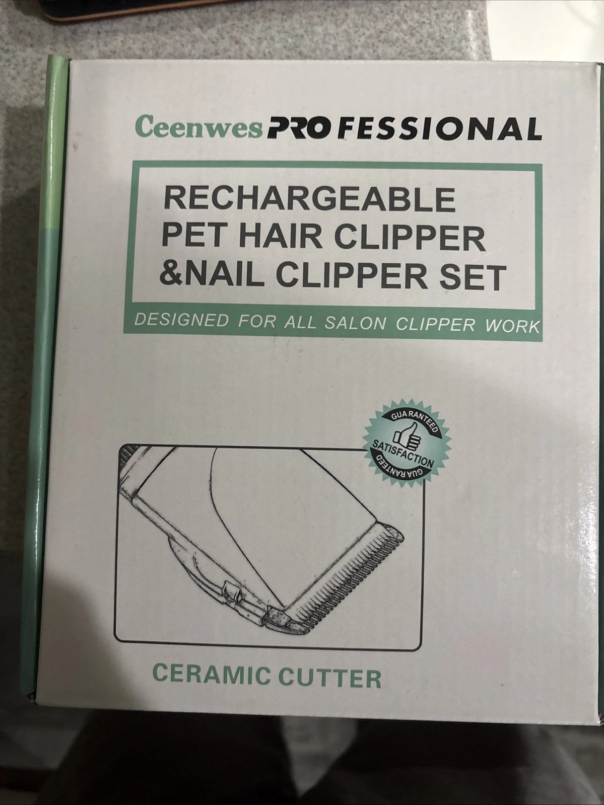 Dog Clippers Low Noise Cat Clippers Rechargeable Dog Trimmer Cordless Pet Gro...