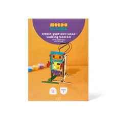 Create-Your-Own Wood Walking Robot Kit - Mondo Llama