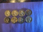 1942-1961 90% Silver Washington Quarters Mixed Mints Lot Of  8
