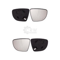 Spiegelglas Mit Haltefuss Set FüR Renault Clio IV Konvex Beheizbar AußEnspiegel