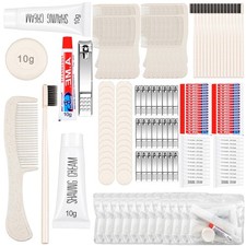50 Sets Disposable Travel Toiletry Kit Hotel Hygiene Kit Disposable Toothbrus...