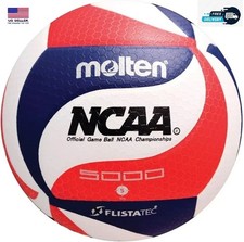 Molten V5M5000-3N Flistatec NCAA Volleyball - Red/White/Blue- PU Microfiber Ball