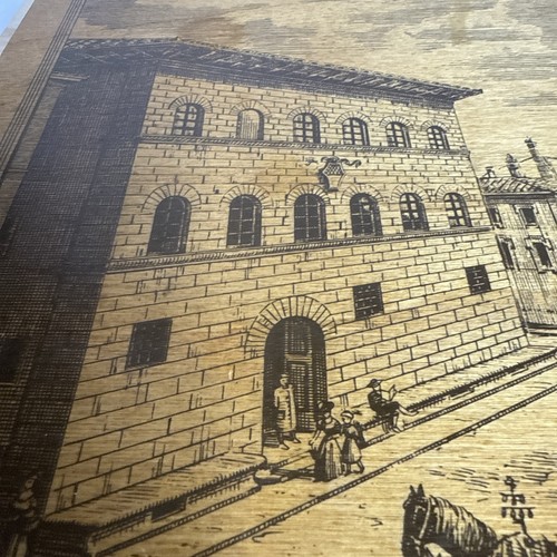 Antinori Scatola Vino Legno Marrone Vintage Palazzo Firenze Incisa Coda di Dove 2 Bottiglie - Foto 7 di 23