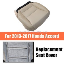 Fits Honda Accord Sedan 2013-2017 Front Driver Bottom Leather Seat Cover Tan Fits Honda Accord Sedan 2013-2017 Front Driver Bottom Leather Seat Cover Tan