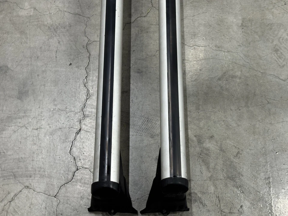 Par de barras de esquí de techo originales BMW E39 1997-2003 525i 528i 530i 540i M5 OEM Foto 4 de 4