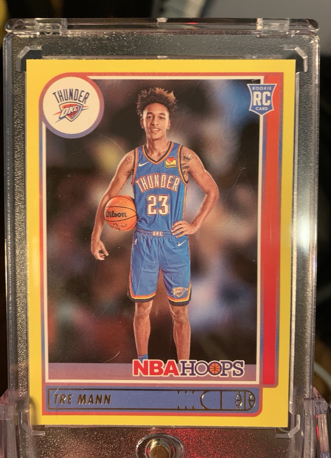 2021-22 Panini NBA Hoops Rookie - Tre Mann #237 OKC Thunder (YELLOW PARALLEL)