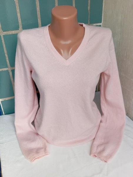 Women Jaeger Sweater Pink Cashmere 36 / S / 44