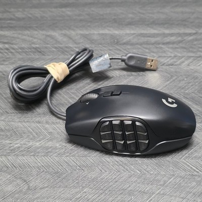 Logitech G600 MMO Gaming Mouse. USB 20 Button Black Programmable Fully Tested