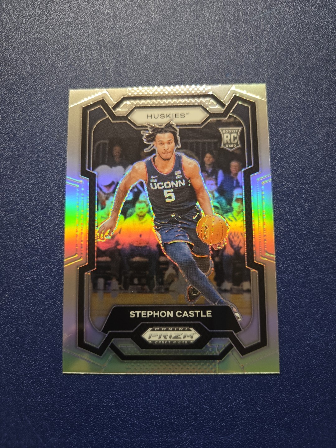 Panini Prizm Draft Picks Silver Prizm Stephon Castle Rookie #17 2024-25 UConn