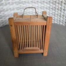 Vintage Coal Miners Canary Cage Bird Cage 4.75 Wide 4