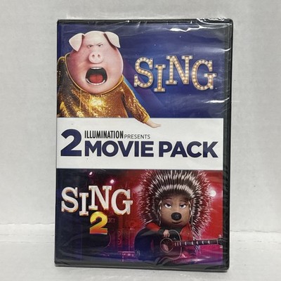 Sing / Sing 2 DVD Illumination 2 Movie Pack - Matthew McConaughey New & Sealed