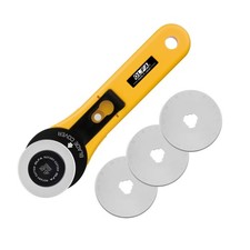 AKCJA - OLFA Przecinarka rolkowa Maxi 45mm + 3 wymienne ostrza Przecinarka do tkanin Patchwork