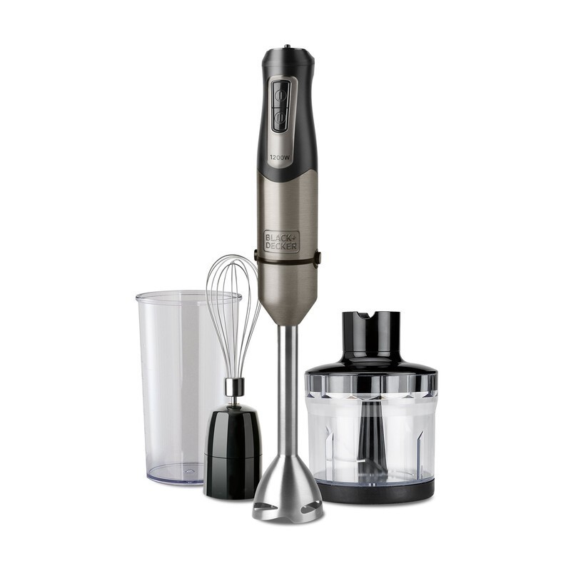 Frullatore Immersione 1200W 3 in 1 - Minipimer per Pappe e Vellutate