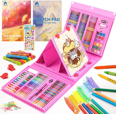 Vigorfun Art Supplies, 240-Piece Drawing Art Kit, Gifts for Kids Girls Boys Teen
