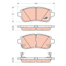Satz Bremsbeläge Bremsklötze vorne für Mazda 2 DE | 23877668