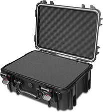 Waterproof Hard Shell Case 19x14x8in Large Custom Foam Camera Gear Bag