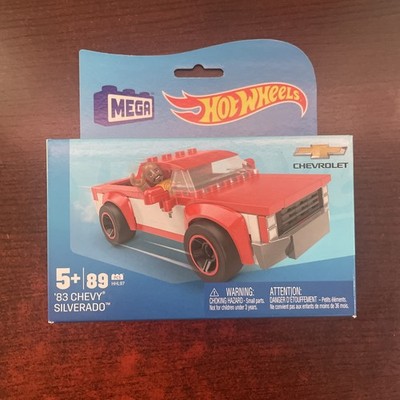 Hot Wheels Mega Construx '83 Chevy Silverado 89 Pieces Red & White Truck