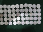 1962-1964 Roosevelt Silver Dimes Roll of 50 - Lot17
