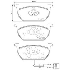 Brembo Bremsbelagsatz Bremsklötze vorne 5Q0698151T 5QD698151F 24982437