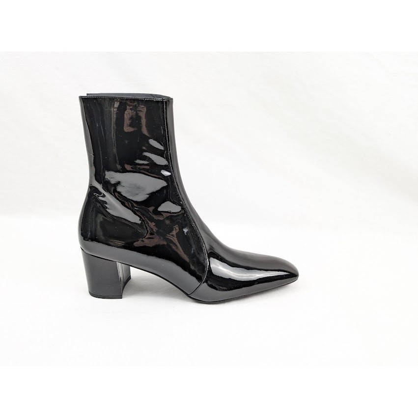 Stivali Saint Laurent Paris XIV con cerniera in nero nuovi con etichette 44