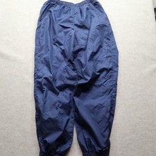 Nike Track Pants Large Navy Blue Windbreaker Vintage Embroidered Swoosh