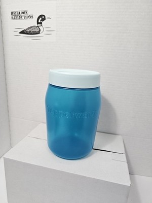 Tupperware UNIVERSAL JAR 1.5-QT/1.5L WITH SIMPLE COVER Turquoise Blue