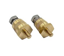 1 Pair Battery post terminals,Brass Extender Bolt Terminals for Positive and M6