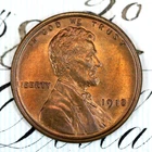 * 1918-P * SOLID+ GEM BU MS LINCOLN WHEAT PENNY * FROM ORIGINAL COLLECTION