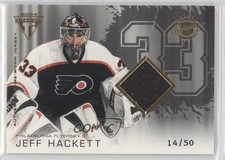 2003 Pacific Private Stock Titanium Hobby Jersey Number 14/50 Jeff Hackett 0uj7