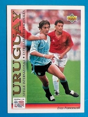 ENZO FRANCESCOLI 117 Uruguay UPPER DECK USA 94 Estrellas card figurina football