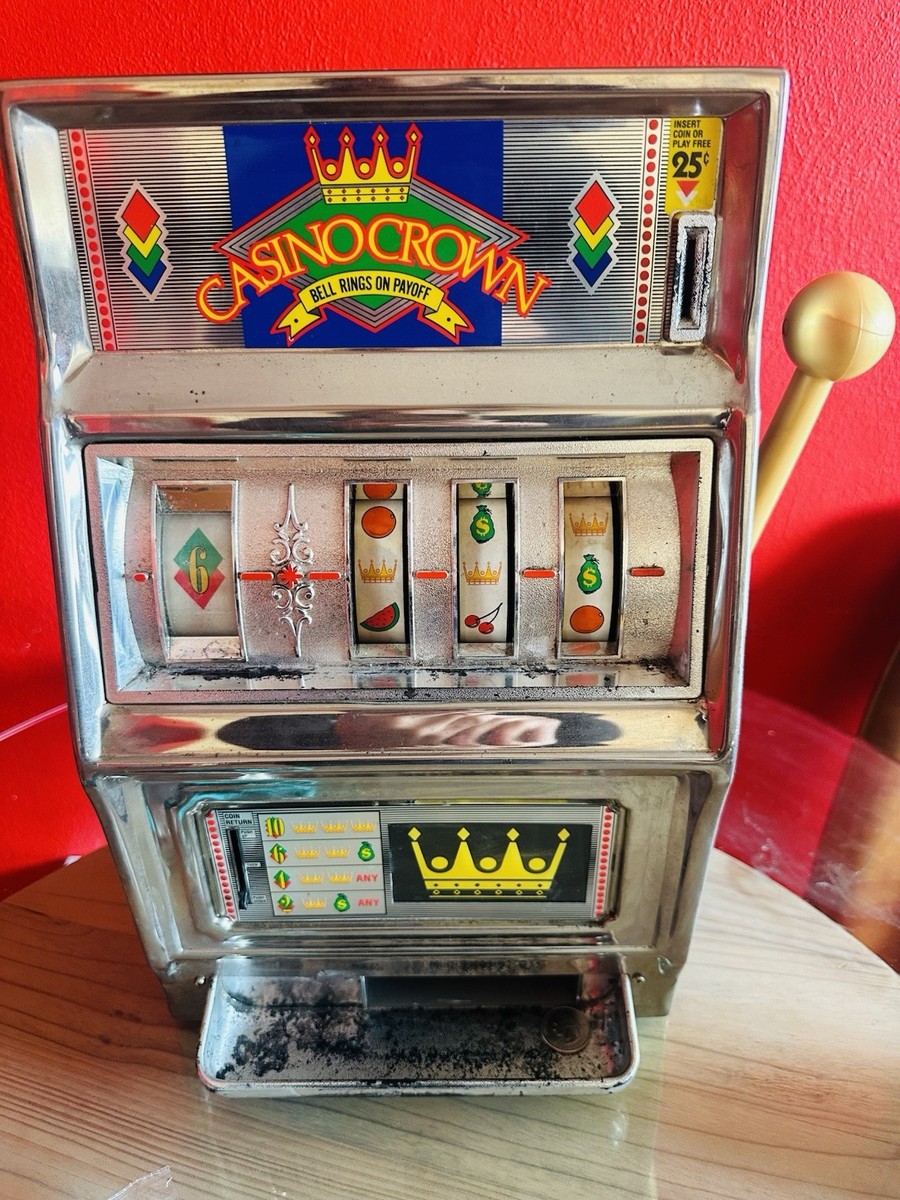 Vintage Waco Casino Crown Novelty Slot Machine Tested Working Toy