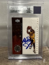 1999-00 Upper Deck NBA Legends - Magic Johnson BGS 10 Auto Los Angeles Lakers 