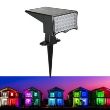 Solar Spot Lights LED Outdoor Garden Pathway Lawn Stake Lamp Landscape Decor UK