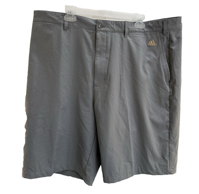 ADIDAS Climalite Performance Golf Shorts Moisture Wicking Big and Tall Gray 46