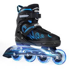 Inline Skates for Girls and Boys Ages 5-8 8-12 Light up Wheels, Adjustable Si...